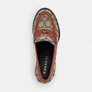Coach Natalie Loafer In Signature Textile Jacquard Size 11